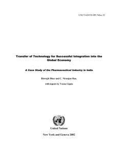 Transfer of Technology for Successful Integration into the