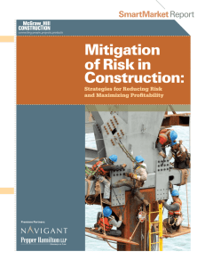 Mitigation of Risk in Construction: Strategies for Reducing Risk and