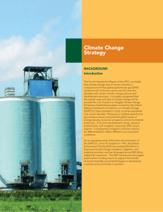 Climate Change Strategy - Global Environment Facility