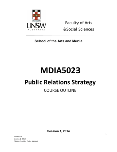 MDIA5023 - School of the Arts & Media