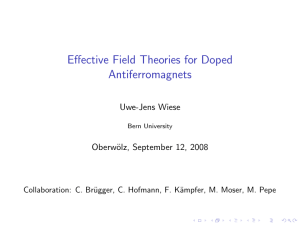 Effective Field Theories for Doped Antiferromagnets