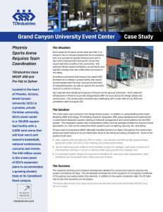 Case Study Grand Canyon University Event Center