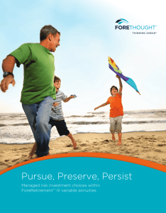 Pursue, Preserve, Persist