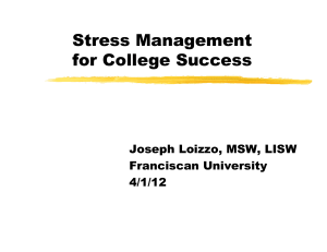 Stress Management for College Students