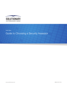 Guide to Choosing a Security Assessor