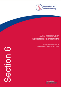 250m cash spectacular Licence