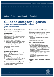 Your guide to category 3 games—