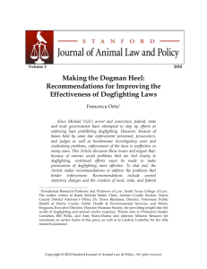Making the Dogman Heel - Stanford Law School Student Journals
