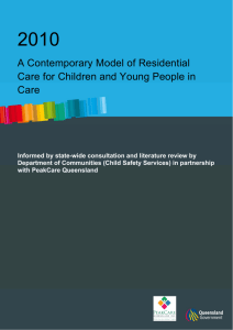 Contemporary Model of Residential Care