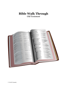 Bible Walk Through - Old Testament