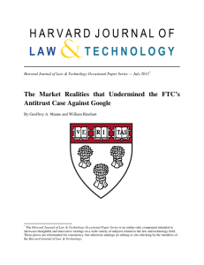 The Market Realities that Undermined the FTC's Antitrust Case