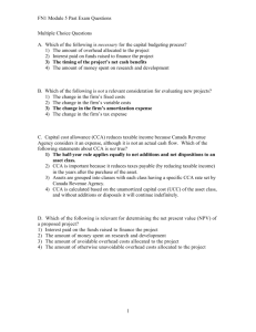 FN1 Module 5 Past Exam Questions 1 Multiple Choice Questions A