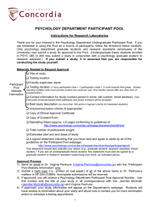 psychology department participant pool
