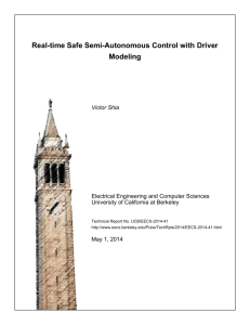 Real-time Safe Semi-Autonomous Control with Driver Modeling