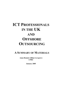 ict professionals in the uk and offshore outsourcing