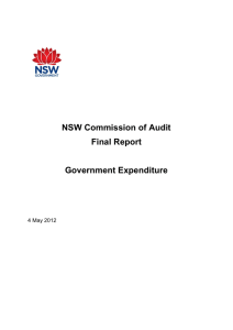 NSW Commission of Audit Final Report