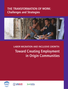 Toward Creating Employment in Origin