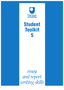 Student Toolkit 5 essay and report writing skills