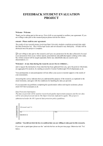 efeedback student evaluation project