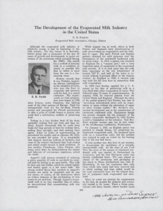 The Development of the Evaporated Milk Industry in the United States
