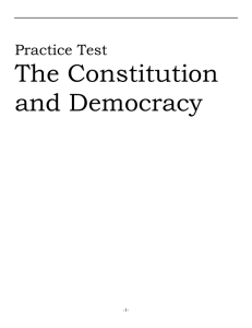 The Constitution and Democracy