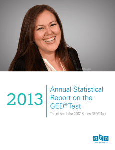 Annual Statistical Report on the GED® Test