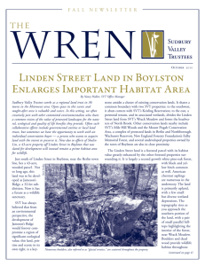 Linden Street Land in Boylston Enlarges Important Habitat Area