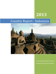 Country Report - Indonesia - Building & Construction Authority