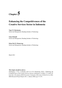 Chapter 5-Indonesia's Report on Creative Services