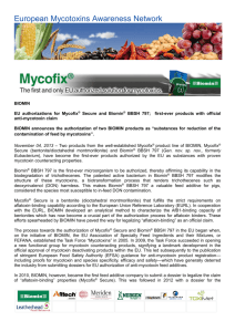 Autumn 2013 Newsletter - European Mycotoxins Awareness Network