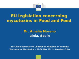 EU legislation concerning mycotoxins in Food and Feed - EU