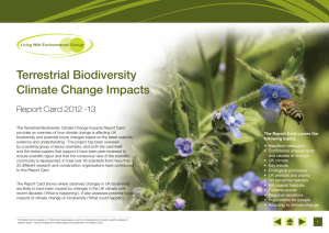 Terrestrial Biodiversity Climate Change Impacts