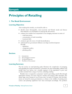 Principles of Retailing - EBS Student Services