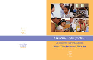 What The Research Tells Us Customer Satisfaction