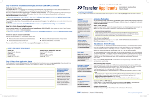 Transfer Applicants - Bronx Community College