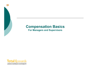 Staff Compensation Program Your New Pay Program
