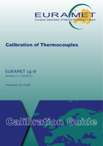 Calibration of Thermocouples