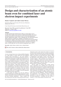 Design and characterization of an atomic beam oven for combined