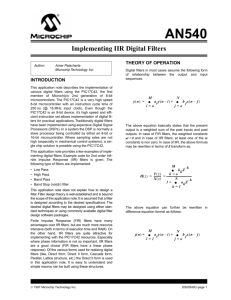 Implementing IIR Digital Filters