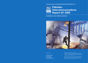 Pakistan Telecommunications Report Q1 2008
