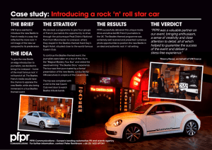 Case study: Introducing a rock 'n' roll star car