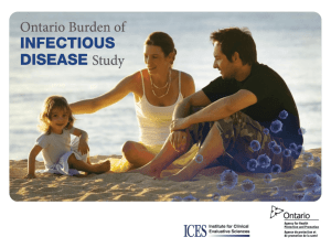 Summary presentation: Ontario Burden of Infectious Disease Study