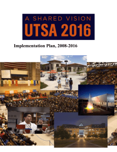 Strategic Implementation Plan - The University of Texas at San Antonio
