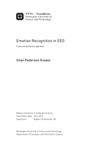 Emotion Recognition in EEG - To Daim