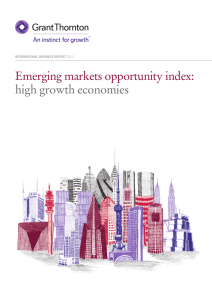 Emerging markets opportunity index: high growth
