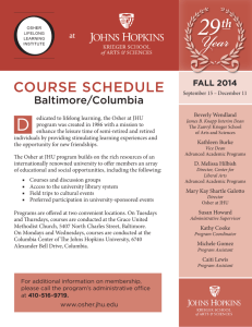 course schedule - Advanced Academic Programs