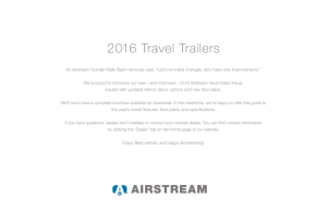 2016 Travel Trailers