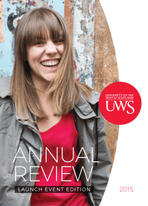 UWS Annual Review 2015