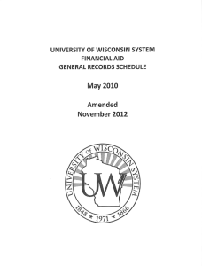 Financial Aid General Records Schedule