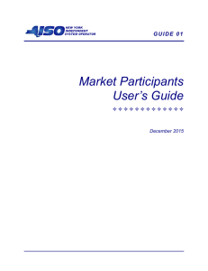 Market Participants User's Guide